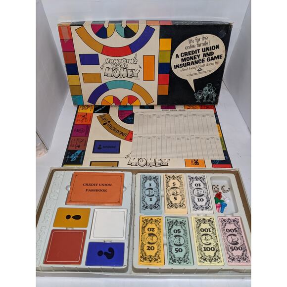 Vintage 1969 Managing Your Money Board Game Credit Union Rare Complete - Picture 1 of 3